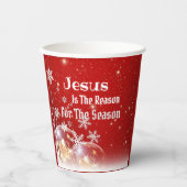 Weihnachten Jesus ist der Grund Papier Party Cup Pappbecher (Vorderseite)