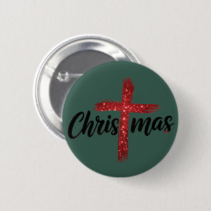Weihnachten Jesus Kreuz Christlicher Glaube Religi Button