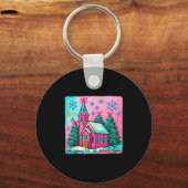 Weihnachten Jesus Oh Komm Lasst Uns Ihn Anbeten Lu Schlüsselanhänger (Vorderseite)