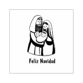 Weihnachten Jesus Religious Spanish Feliz Navidad Gummistempel (Prägung)