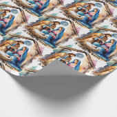 Weihnachten Jesuskind, Ein Kind Wird Geboren Geschenkpapier (Ecke)