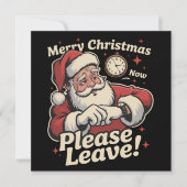 Weihnachten jetzt Verlass bitte sarkastisch (Vorderseite)