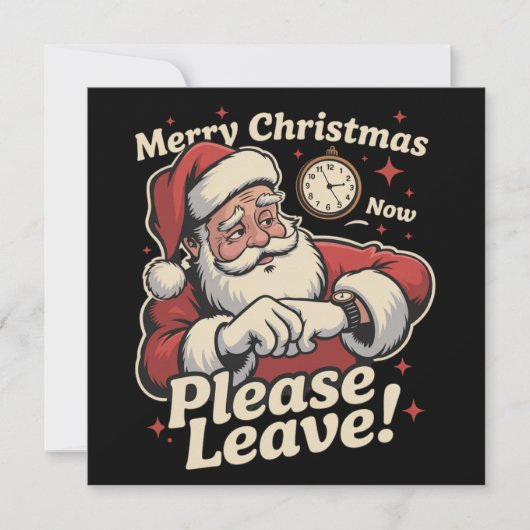 Weihnachten jetzt Verlass bitte sarkastisch (Vorderseite)