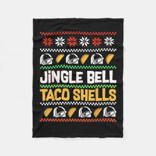 Weihnachten Jingle Bells Taco Muscheln Funny Ugly Fleecedecke