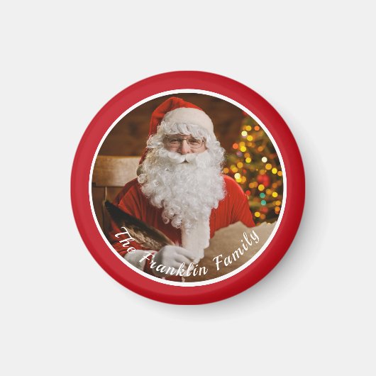 Weihnachten Jolly Alte Weihnachtsmann Custom Magnet (Vorne)