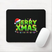 Weihnachten Jolly Creeper Pixel Art Xmas Lustiger  Mousepad (Mit Mouse)