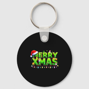 Weihnachten Jolly Creeper Pixel Art Xmas Lustiger  Schlüsselanhänger