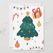 Weihnachten Jolly Gute Zeit 1. Geburtstag Einladung (Rückseite)