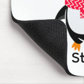 Weihnachten Jolly Pinguin in Scarf mit Ohrmuffen Mousepad (Ecke)