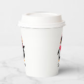 Weihnachten Jolly Pinguin in Scarf mit Ohrmuffen Pappbecher (Links)