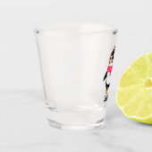 Weihnachten Jolly Pinguin in Scarf mit Ohrmuffen Schnapsglas (Links)