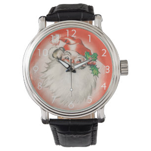 Weihnachten, Jolly Retro 50er Santa Claus Armbanduhr