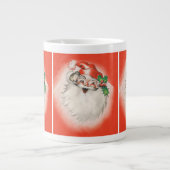 Weihnachten, Jolly Retro 50er Santa Claus Jumbo-Tasse (Vorderseite)