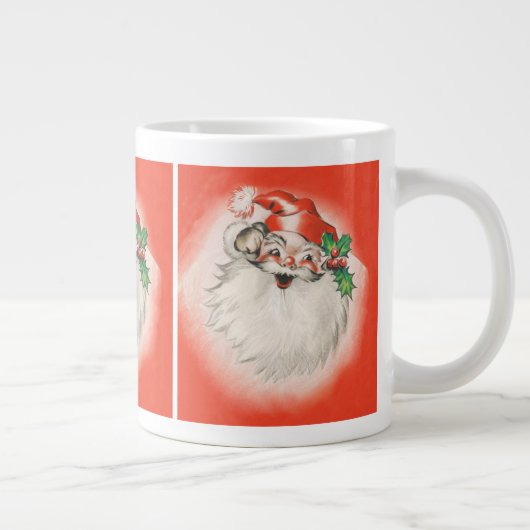 Weihnachten, Jolly Retro 50er Santa Claus Jumbo-Tasse (Rechts)