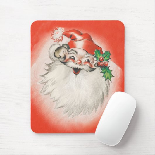 Weihnachten, Jolly Retro 50er Santa Claus Mousepad (Mit Mouse)