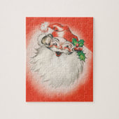 Weihnachten, Jolly Retro 50er Santa Claus Puzzle (Vertikal)