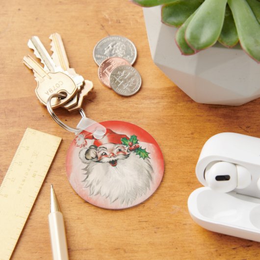 Weihnachten, Jolly Retro 50er Santa Claus Schlüsselanhänger (Schreibtisch)