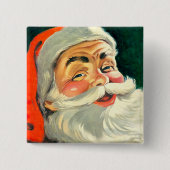 Weihnachten, Jolly Retro 50's Weihnachtsmann Button (Vorderseite)