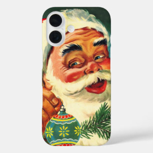 Weihnachten, Jolly Retro 50's Weihnachtsmann iPhone 16 Hülle