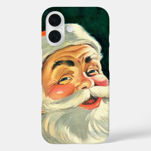 Weihnachten, Jolly Retro 50's Weihnachtsmann Case-Mate iPhone Hülle (Rückseite)