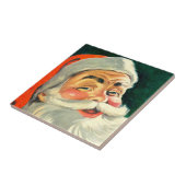 Weihnachten, Jolly Retro 50's Weihnachtsmann Fliese (Seite)