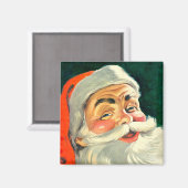 Weihnachten, Jolly Retro 50's Weihnachtsmann Magnet (Vorderseite/Rückseite)