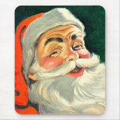 Weihnachten, Jolly Retro 50's Weihnachtsmann Mousepad (Vorne)