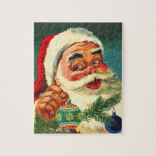 Weihnachten, Jolly Retro 50's Weihnachtsmann Puzzle
