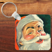 Weihnachten, Jolly Retro 50's Weihnachtsmann Schlüsselanhänger (Vorderseite)