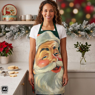 Weihnachten, Jolly Retro 50's Weihnachtsmann Schürze