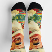 Weihnachten, Jolly Retro 50's Weihnachtsmann Socken (Oben)