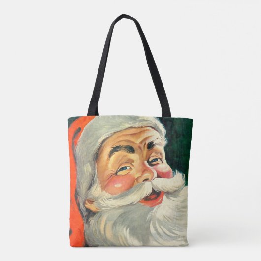 Weihnachten, Jolly Retro 50's Weihnachtsmann Tasche (Rückseite)