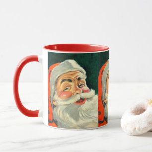 Weihnachten, Jolly Retro 50's Weihnachtsmann Tasse