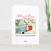 Weihnachten - Jolly Santa Card (Rückseite)