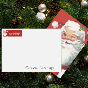 Weihnachten, Jolly Santa Claus Winking