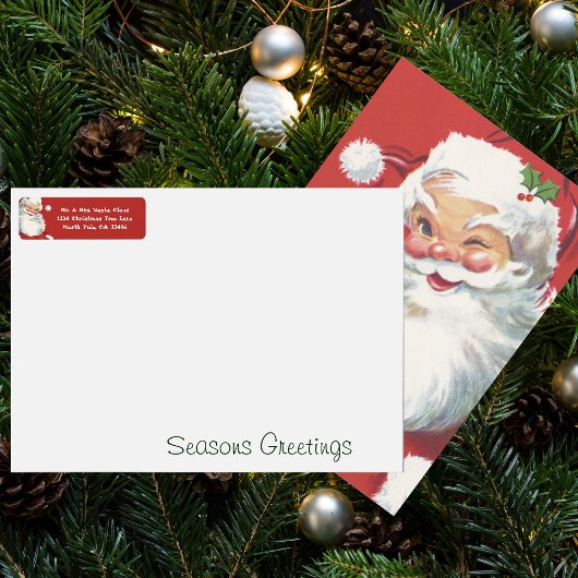 Weihnachten, Jolly Santa Claus Winking