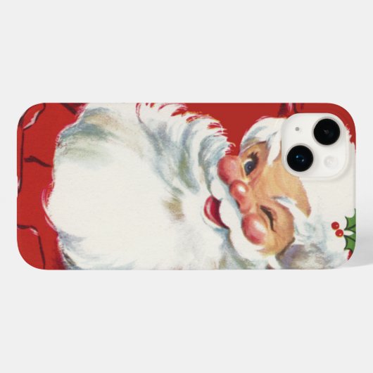 Weihnachten, Jolly Santa Claus Winking Case-Mate iPhone Hülle (Rückseite (Horizontal))