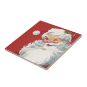 Weihnachten, Jolly Santa Claus Winking Fliese (Seite)