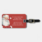 Weihnachten, Jolly Santa Claus Winking Gepäckanhänger (Vorderseite horizontal)