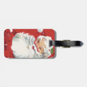 Weihnachten, Jolly Santa Claus Winking Gepäckanhänger (Rückseite horizontal)