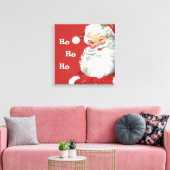 Weihnachten, Jolly Santa Claus Winking Leinwanddruck (Insitu (Wohnzimmer))