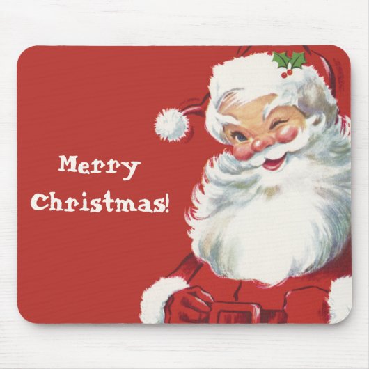 Weihnachten, Jolly Santa Claus Winking Mousepad (Vorne)