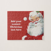 Weihnachten, Jolly Santa Claus Winking Puzzle (Horizontal)