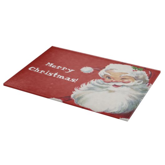 Weihnachten, Jolly Santa Claus Winking Schneidebrett (Ecke)