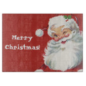 Weihnachten, Jolly Santa Claus Winking Schneidebrett (Vorderseite)