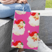Weihnachten Jolly Santa Merry Pink Spaß Mittlere Geschenktüte