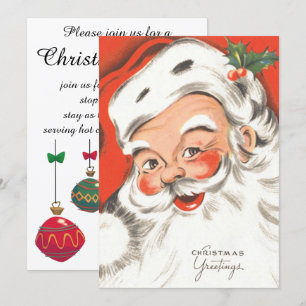 Weihnachten, Jolly Weihnachtsmann Einladung