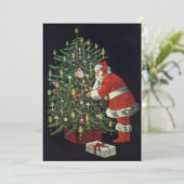 Weihnachten, Jolly Weihnachtsmann Einladung (Stehend Vorderseite)