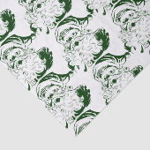 Weihnachten, Jolly Weihnachtsmann in Grün Seidenpapier (Ausschnitt)