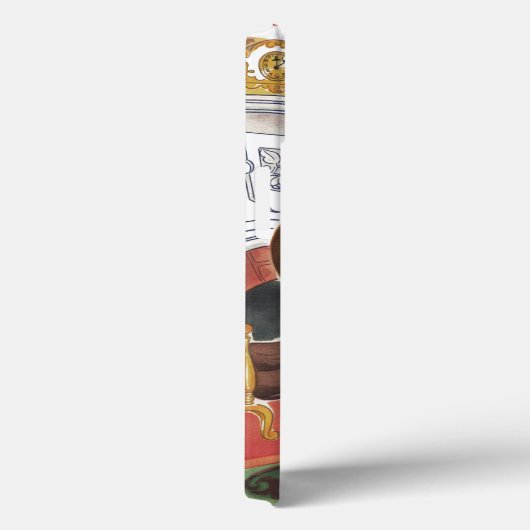 Weihnachten, Jolly Weihnachtsmann mit Geschenken Case-Mate iPhone Hülle (Rückseite / Rechts)